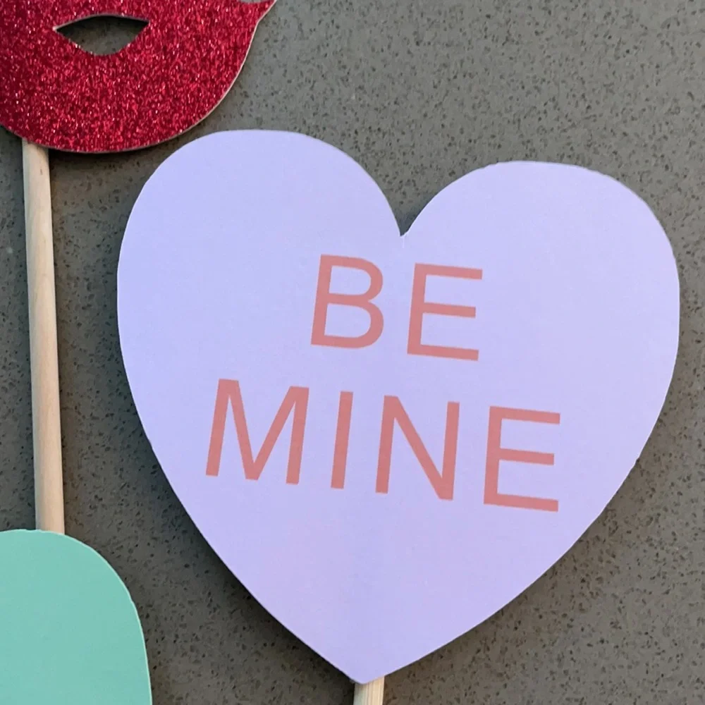 Conversation Hearts Photo Booth Props